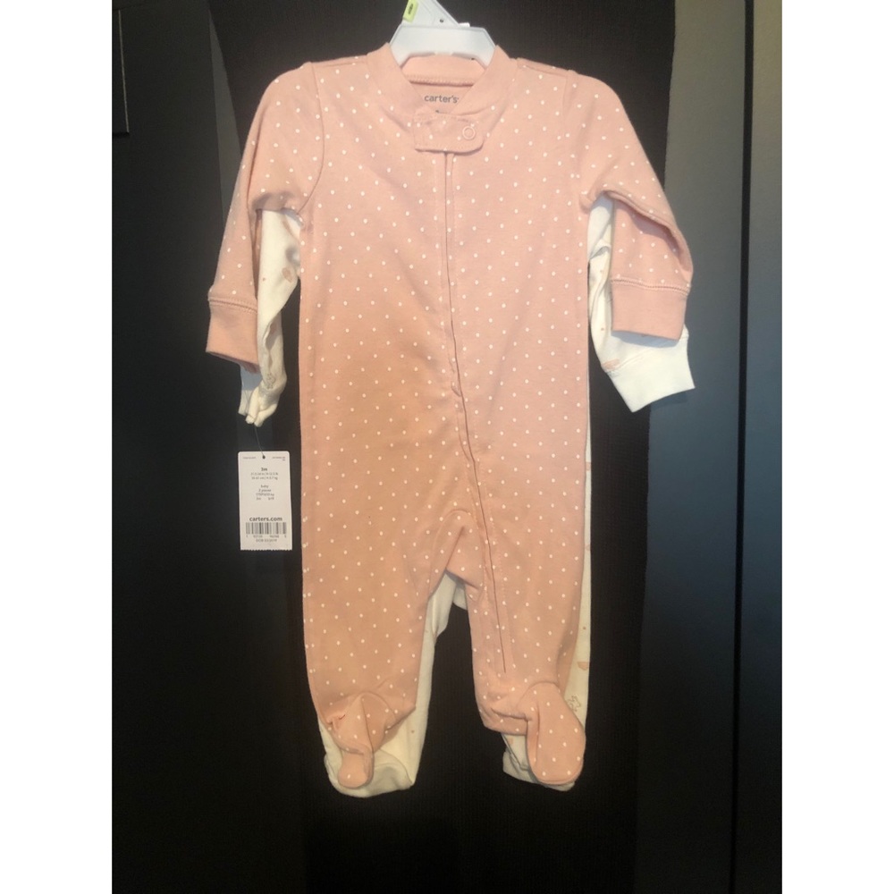 2 pack Baby Zippered Sleep and Play Pajamas